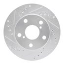 R1 91-95 Toyota MR2 Front & Rear Drilled & Slotted Silver Brake Rotor Set