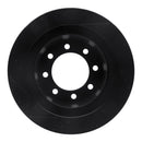 R1 03-08 Dodge Ram 3500 Rear Right Drilled & Slotted Black Brake Rotor
