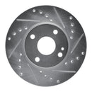 R1 94-02 Mazda Miata Front & Rear Drilled & Slotted Silver Brake Rotor Set