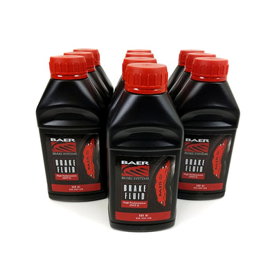 Baer Brakes 4 High Performance Brake Fluid, (16.9oz/500ml Bottle) 10 Pack