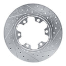 R1 20-25 Ford Transit-250 Front & Rear Drilled & Slotted Silver Brake Rotor Set