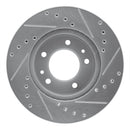 R1 86-91 Mazda RX-7 Front & Rear Drilled & Slotted Silver Brake Rotor Set