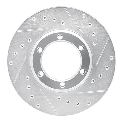 R1 81-87 Dodge Raider Front Right Drilled & Slotted Silver Brake Rotor