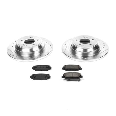 Power Stop 2009 Hyundai Genesis Rear Z23 Evolution Sport Brake Kit w/Calipers