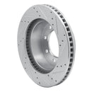 R1 03-08 Dodge Ram 2500 Front Left Drilled & Slotted Silver Brake Rotor