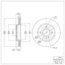 DFC 11-19 Ford Fiesta (USA/Canada) Front Brake Rotor