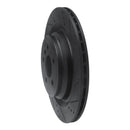 R1 13-19 Mercedes-Benz GLS450 Rear Right Drilled & Slotted Black Brake Rotor