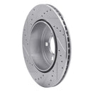 R1 05-23 Chrysler 300 Rear Drilled & Slotted Silver Brake Rotor Set