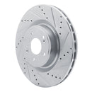 R1 18-22 Genesis G70 Front & Rear Drilled & Slotted Silver Brake Rotor Set