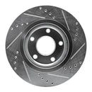 R1 07-15 Nissan X-Trail (Mexico) Front Left Drilled & Slotted Silver Brake Rotor