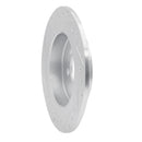 R1 09-14 Mini Cooper (Excl Clubman) Rear Right Drilled & Slotted Silver Brake Rotor