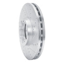 R1 14-19 Ford Transit-150 Front Right Drilled & Slotted Silver Brake Rotor