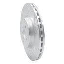 R1 08-25 Audi A5 Front & Rear Drilled & Slotted Silver Brake Rotor Set