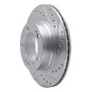 R1 97-04 Porsche Boxster Front & Rear Drilled & Slotted Silver Brake Rotor Set
