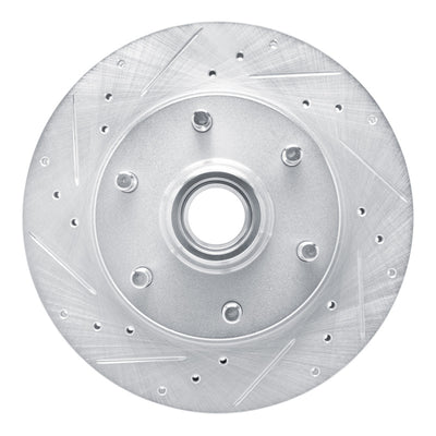 R1 88-96 Chevrolet C2500 Front Left Drilled & Slotted Silver Brake Rotor