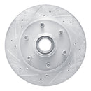 R1 88-96 Chevrolet C2500 Front Left Drilled & Slotted Silver Brake Rotor