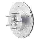 R1 1990-1994 Ford Ranger (USA/Canada) Front Left Drilled & Slotted Silver Brake Rotor