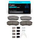 R1 10-24 Lexus GX460 Rear Carbon Coated Brake Rotor Set w/Ceramic Pads and Hardware
