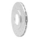 R1 79-83 Toyota Pickup Front Right Drilled & Slotted Silver Brake Rotor