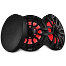 DS18 NXL Series Coaxial Marine Speaker w/ RGB Lights 10in 2-Way 200Watts RMS 4 ohm Black w/ Cover