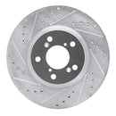 R1 06-14 Honda Ridgeline Front & Rear Drilled & Slotted Silver Brake Rotor Set