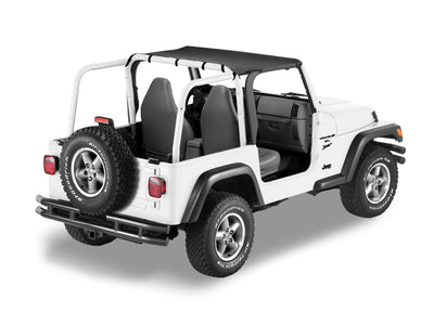 Bestop 97-02 Jeep Wrangler TJ Header Targa Bikini (Black Denim)