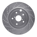 R1 18-24 Subaru WRX Rear Drilled & Slotted Silver Brake Rotor Set