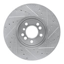 R1 00-06 BMW X5 Front Drilled & Slotted Silver Brake Rotor Set