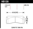 Hawk Corvette Twin Pin DTC-70 Race Brake Pads