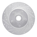 R1 68-70 Ford Fairlane Front Drilled & Slotted Silver Brake Rotor Set