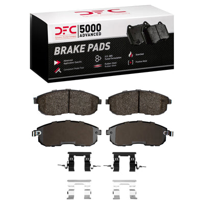 DFC 07-12 Nissan Sentra Front 5000 Advanced Ceramic Brake Pads and Hardware Kit