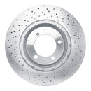 DFC 15-17 Porsche 911 Right Front Drilled Hi-Carbon Alloy Geomet Coated Rotor