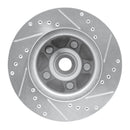 R1 79-91 Ford Country Squire Front Left Drilled & Slotted Silver Brake Rotor