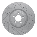 R1 10-24 Jaguar F-Type Front Right Drilled & Slotted Geo-Carbon Rotor