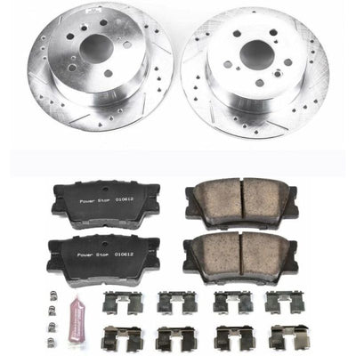 Power Stop 07-12 Lexus ES350 Rear Z23 Evolution Sport Brake Kit w/Calipers