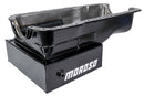 Moroso Ford 351W (w/Front Sump) Kicked Out Road Race Baffled 9qt 8in Steel Oil Pan