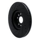 R1 18-25 Volkswagen ATLAS Front Right Drilled & Slotted Black Brake Rotor