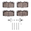 DFC 89-96 Nissan 300ZX Turbo Front 5000 Advanced Semi Metallic Brake Pads and Hardware Kit