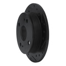 R1 85-87 Toyota Corolla (US/Canada) Rear Right Drilled & Slotted Black Brake Rotor