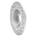 R1 98-24 Audi Tt Rear Left Drilled & Slotted Geo-Carbon Rotor