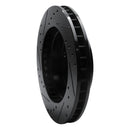 R1 94-99 Dodge Ram 1500 Pickup Front Right Drilled & Slotted Black Brake Rotor