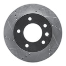 R1 02-06 Dodge Sprinter 2500 Front Left Drilled & Slotted Silver Brake Rotor