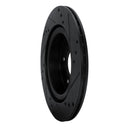 R1 17-25 Nissan X-Trail (Mexico) Rear Left Drilled & Slotted Black Brake Rotor