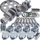 Eagle Chevy LT1350 1Pc 3.750in Crank 5.700in I-Beam Rods 4.040in Pistons 168 Tooth FP Bal Assembly