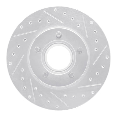 R1 95-97 Ford Ranger (USA/Canada) Front Right Drilled & Slotted Silver Brake Rotor