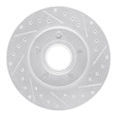 R1 95-97 Ford Ranger (USA/Canada) Front Right Drilled & Slotted Silver Brake Rotor