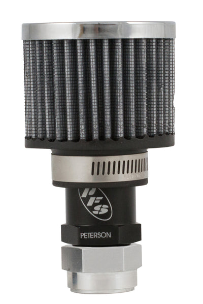 Peterson Fluid Systems Breather One-Way Vac -12AN w/ Filter