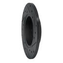 R1 73-05 Audi Fox Front Left Drilled & Slotted Black Brake Rotor