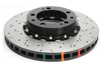 DBA 95-97 Porsche 911 Carrera Front T3 5000 Series Uni-Directional Slotted Rotor w/ Black Hat