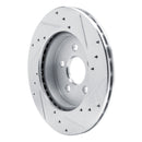 R1 88-88 Pontiac Fiero Front Left Rear Left Drilled & Slotted Silver Brake Rotor